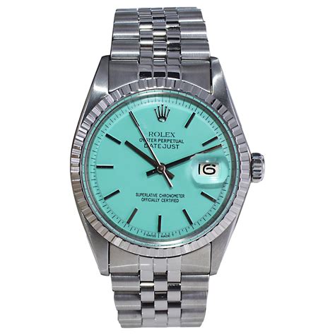 rolex blue jewels|rolex tiffany blue watch.